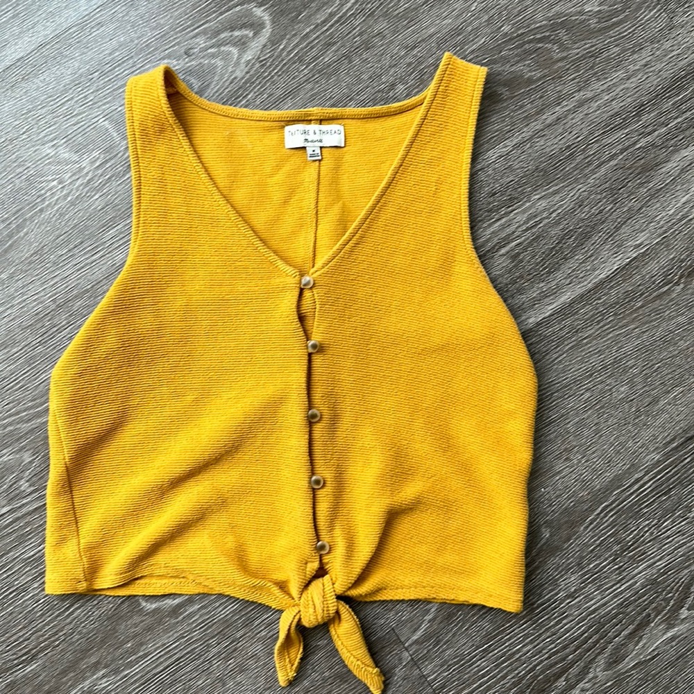 Madewell Yellow Top - Size M